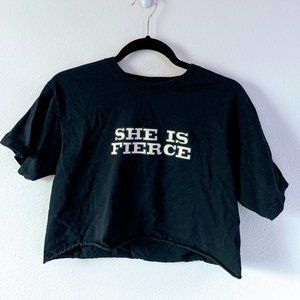 Black Nasty Gal Crop Top